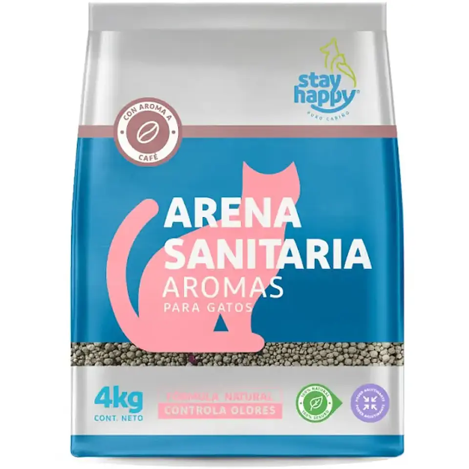 ARENA AGLUTINANTE STAY HAPPY 4 KG 1