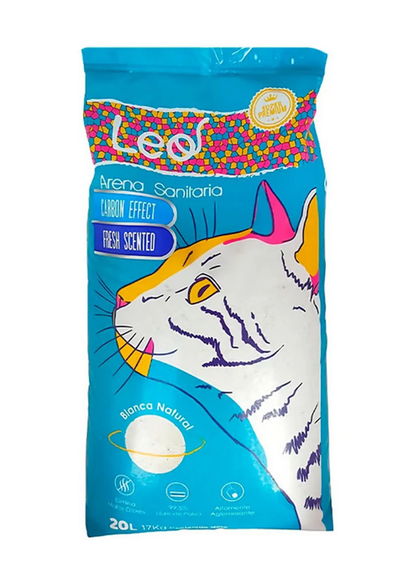 ARENA LEO BLANCA C/CARBON 17 KG 1