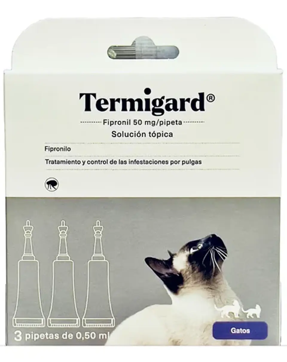 TERMIGARD PIPETA GATOS 0,50 ML 3 UNIDADES 1
