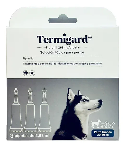 TERMIGARD PIPETA PERRO 20-40 KG 2,68 ML (3 UNIDADES)