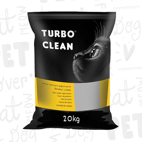 TURBO CLEAN ARENA PROMOCION 20 KG LIMON