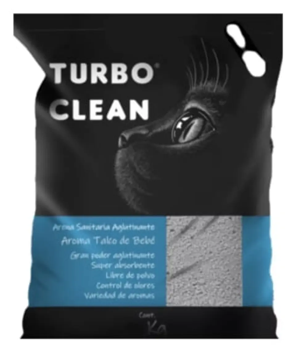 TURBO CLEAN ARENA PROMOCION 20 KG TALCO BEBE 1