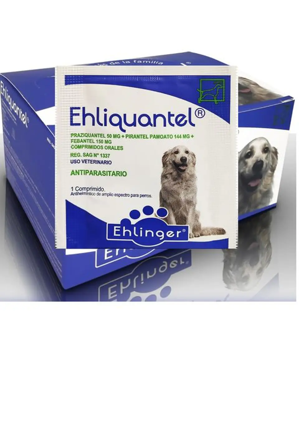 CAJA EHLIQUANTEL 50 COMPRIMIDOS 1