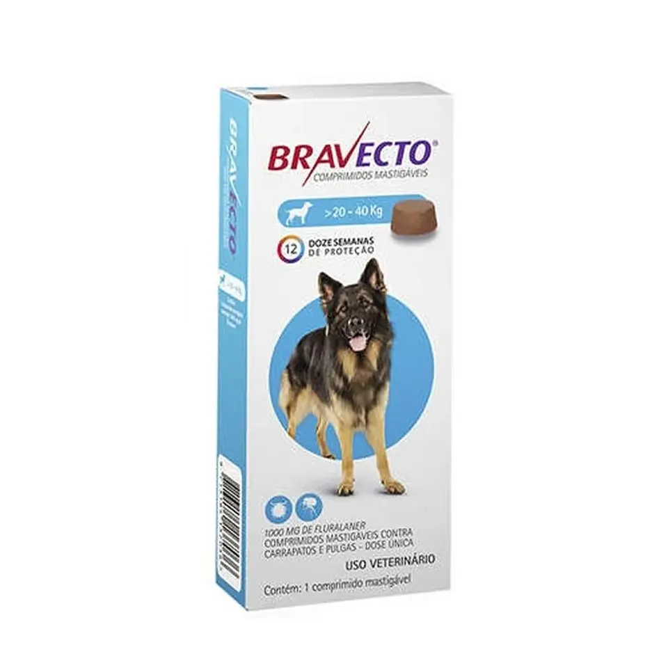 BRAVECTO PERRO 20 A 40 KG 1