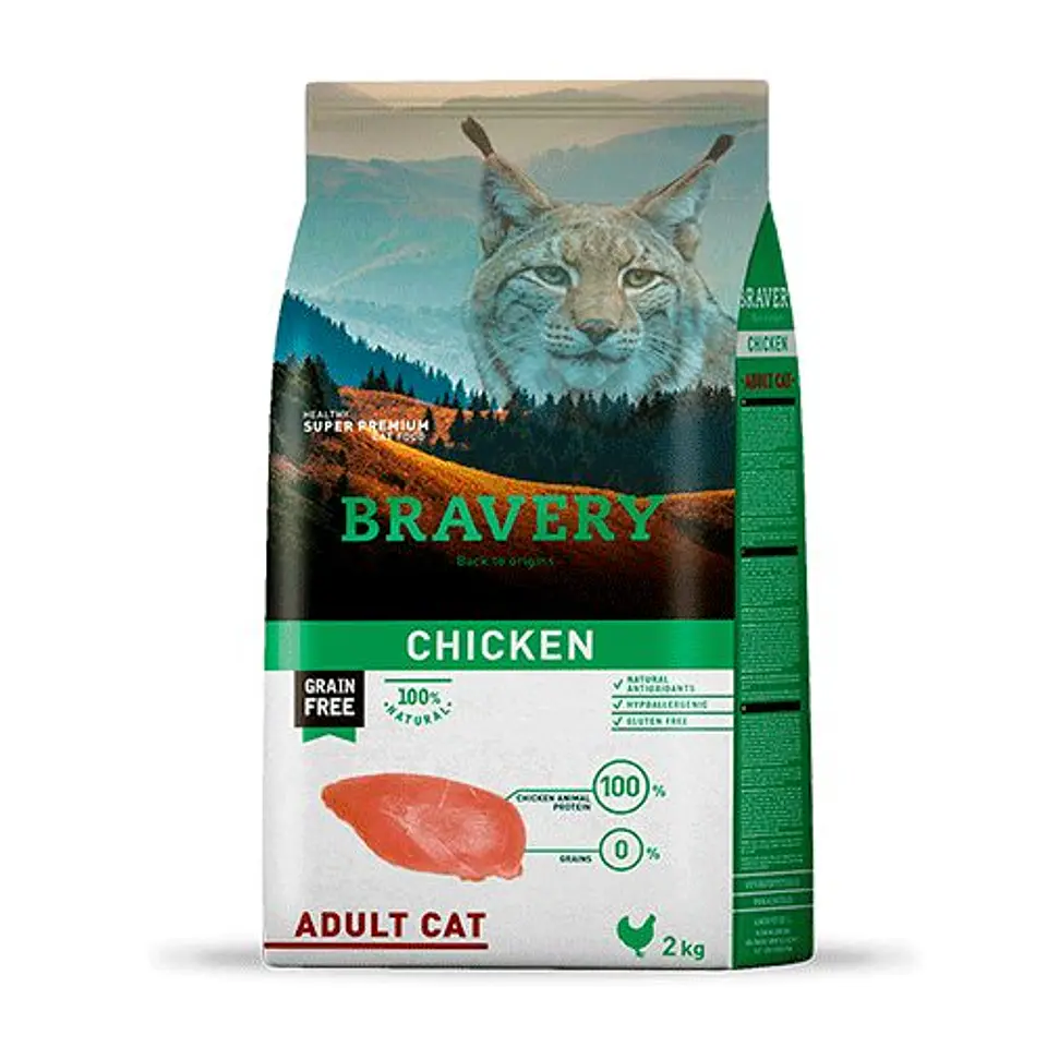 BRAVERY GATO CHICKEN ADULTO ESTERILIZADO  1