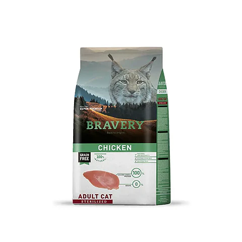 BRAVERY GATO CHICKEN ADULTO ESTERILIZADO CAT 7 KG