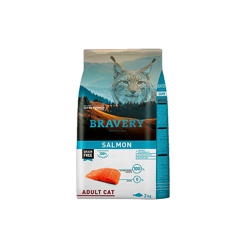 BRAVERY GATO SALMON ADULTO CAT 2 KG