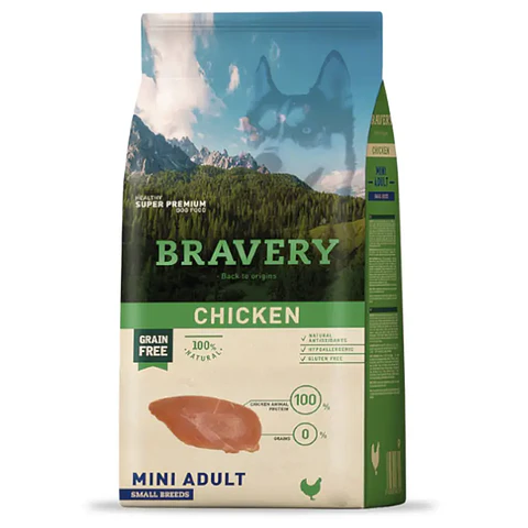 BRAVERY PERRO CHICKEN MINI ADULT SMALL BREEDS 7 KG