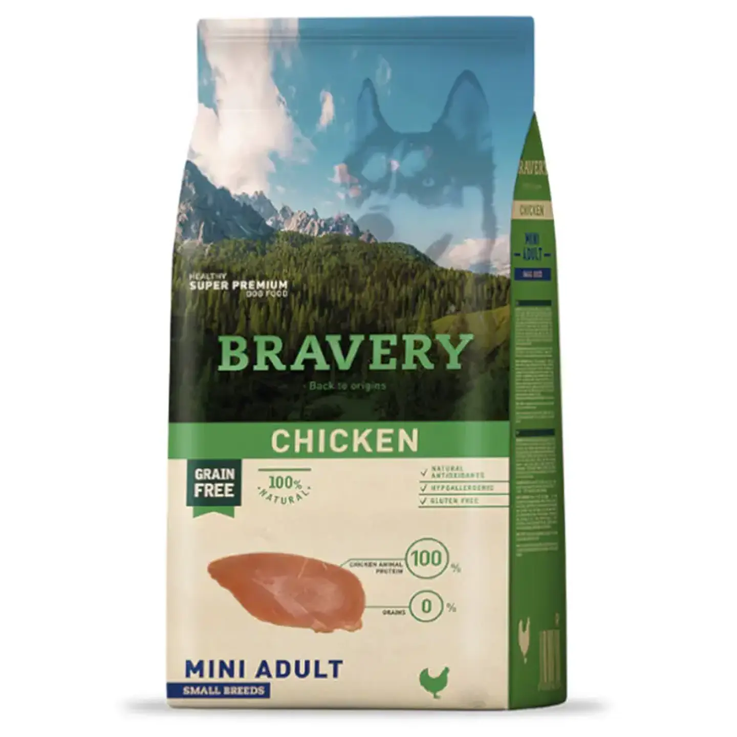 BRAVERY PERRO CHICKEN MINI ADULT SMALL BREEDS 7 KG 1