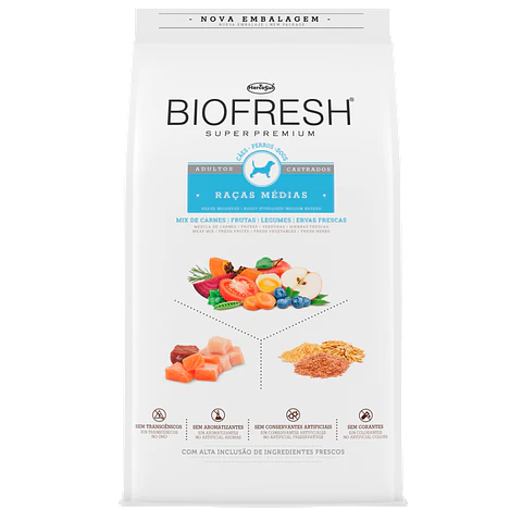 BIOFRESH SP PERROS ADULTO RAZ PEQ/MIN CASTRADO 3 KG