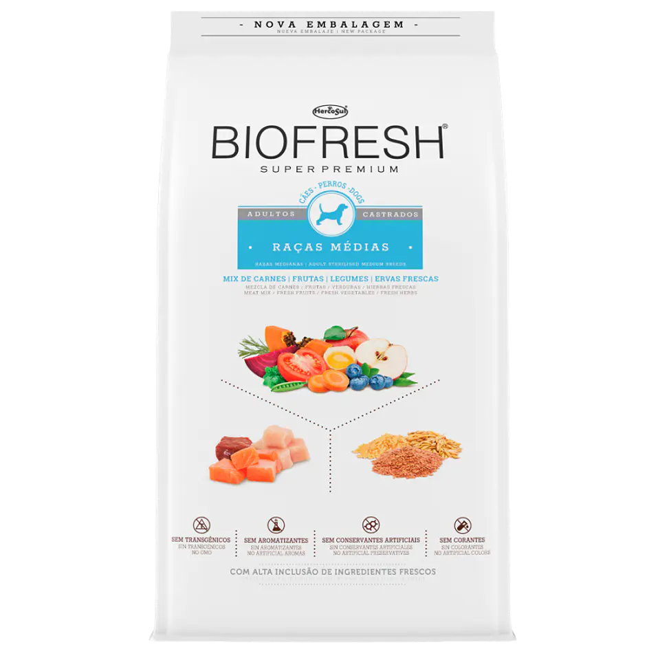 BIOFRESH SP PERROS ADULTO RAZ PEQ/MIN CASTRADO 3 KG 1