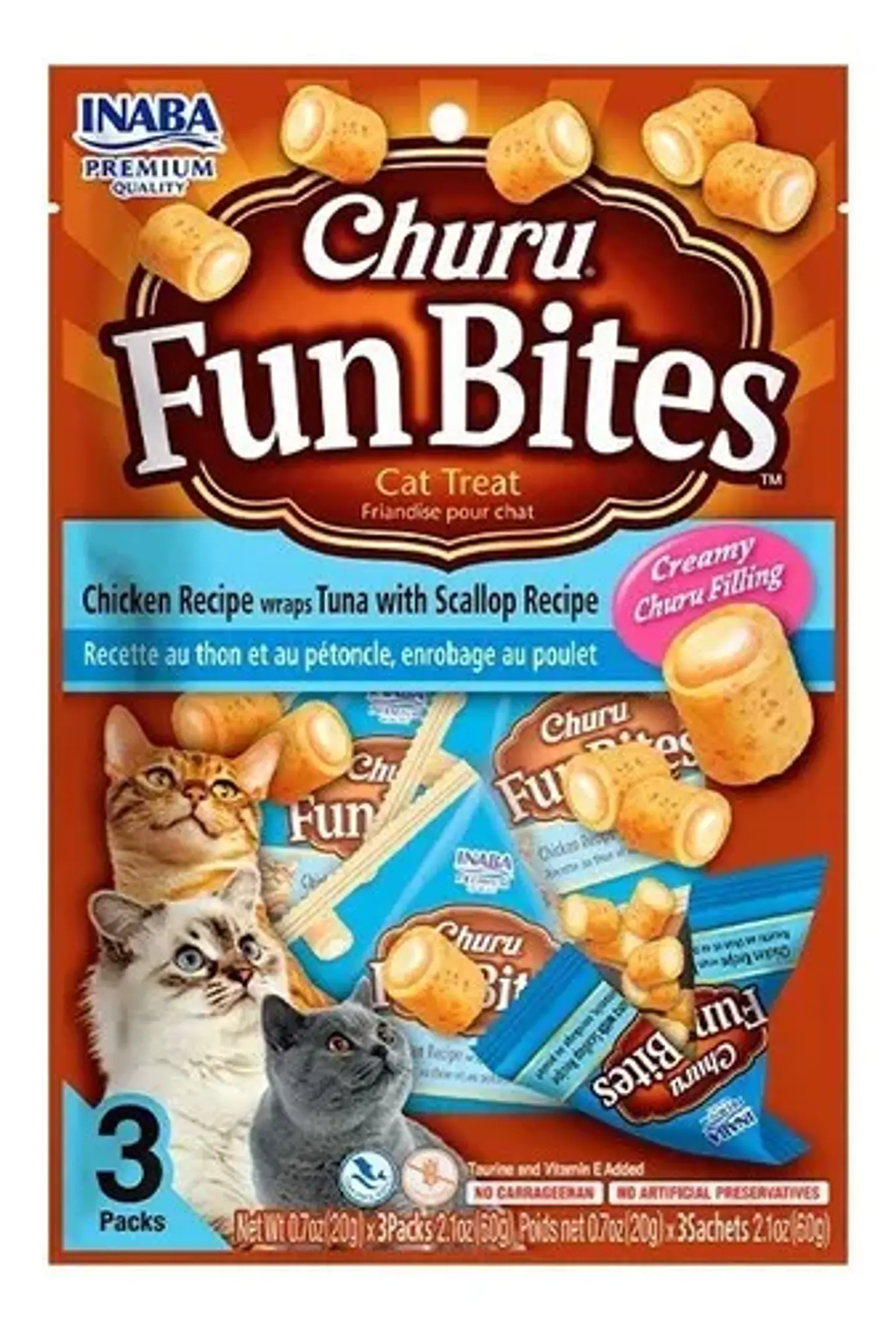 CHURU FUN BITES CAT 20 GR 3 UNIDADES 1