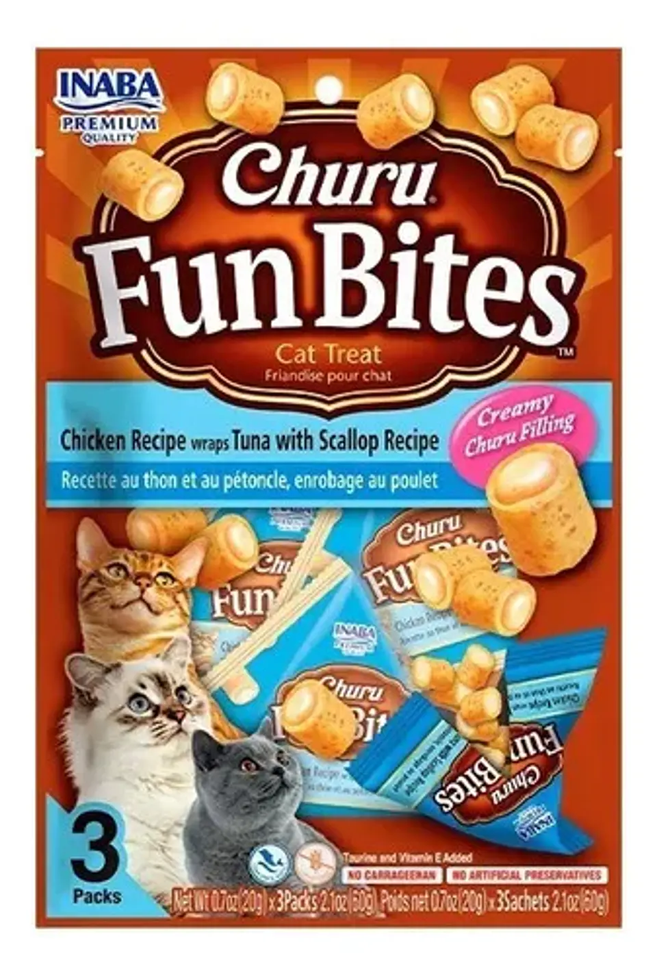 CHURU FUN BITES CAT 20 GR 3 UNIDADES 1