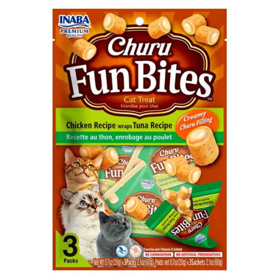 CHURU FUN BITES CAT 20 GR 3 UNIDADES 2