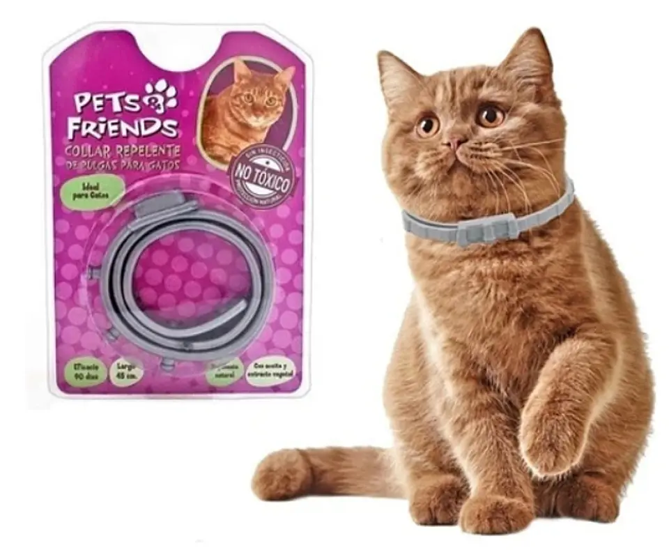 COLLAR REPELENTE DE PULGAS GATO PETS FRIENDS  1