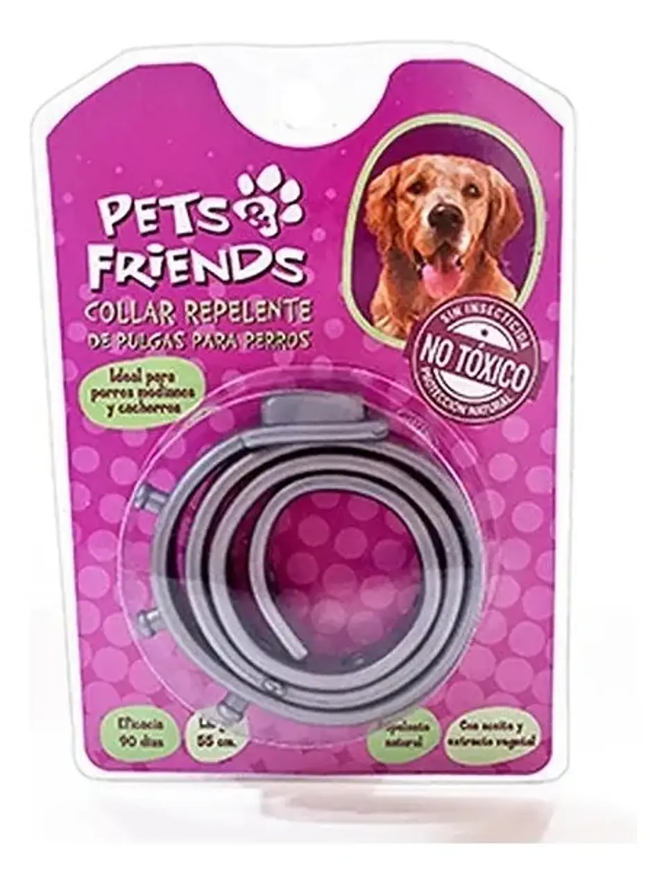 COLLAR REPELENTE DE PULGAS PERRO PETS FRIENDS  1
