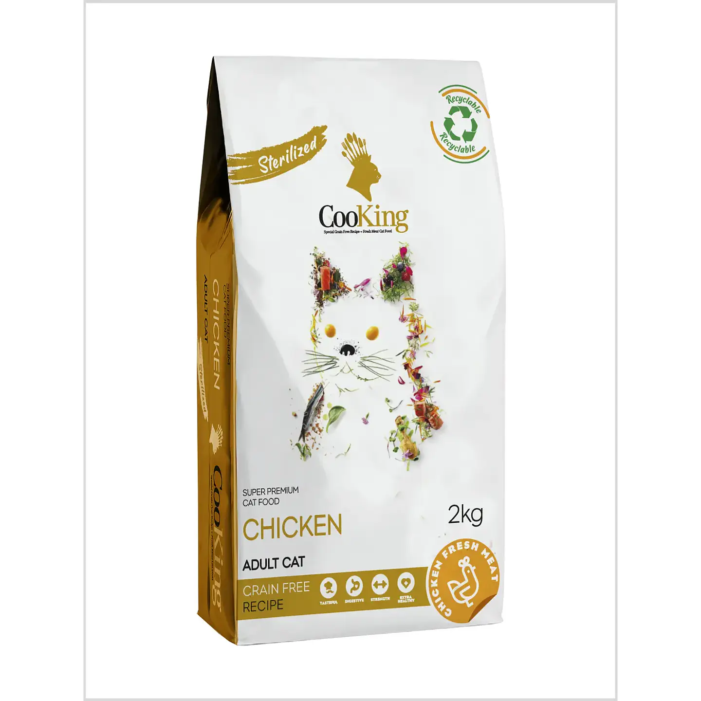 COOKING CAT ADULTO STERILIZED POLLO 2 KG 1