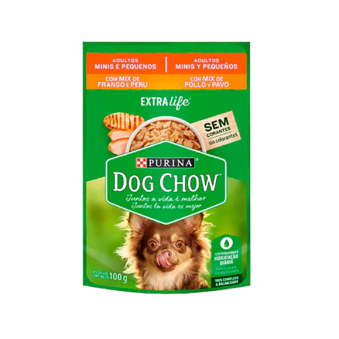 SACHET DOG CHOW 100 GR ADULTO MINI Y PEQUEÑOS