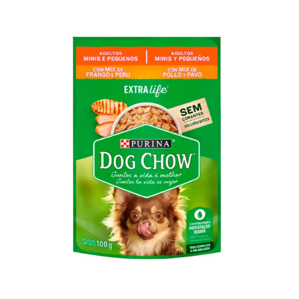 SACHET DOG CHOW 100 GR ADULTO MINI Y PEQUEÑOS 1