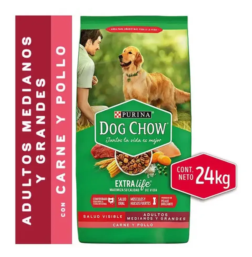 DOG CHOW ADULTO MEDIANO Y GRANDE 24 KG 1