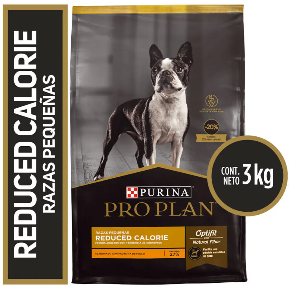 PRO PLAN REDUCED CALORIE AD. RAZA PEQ. 3 KG 1