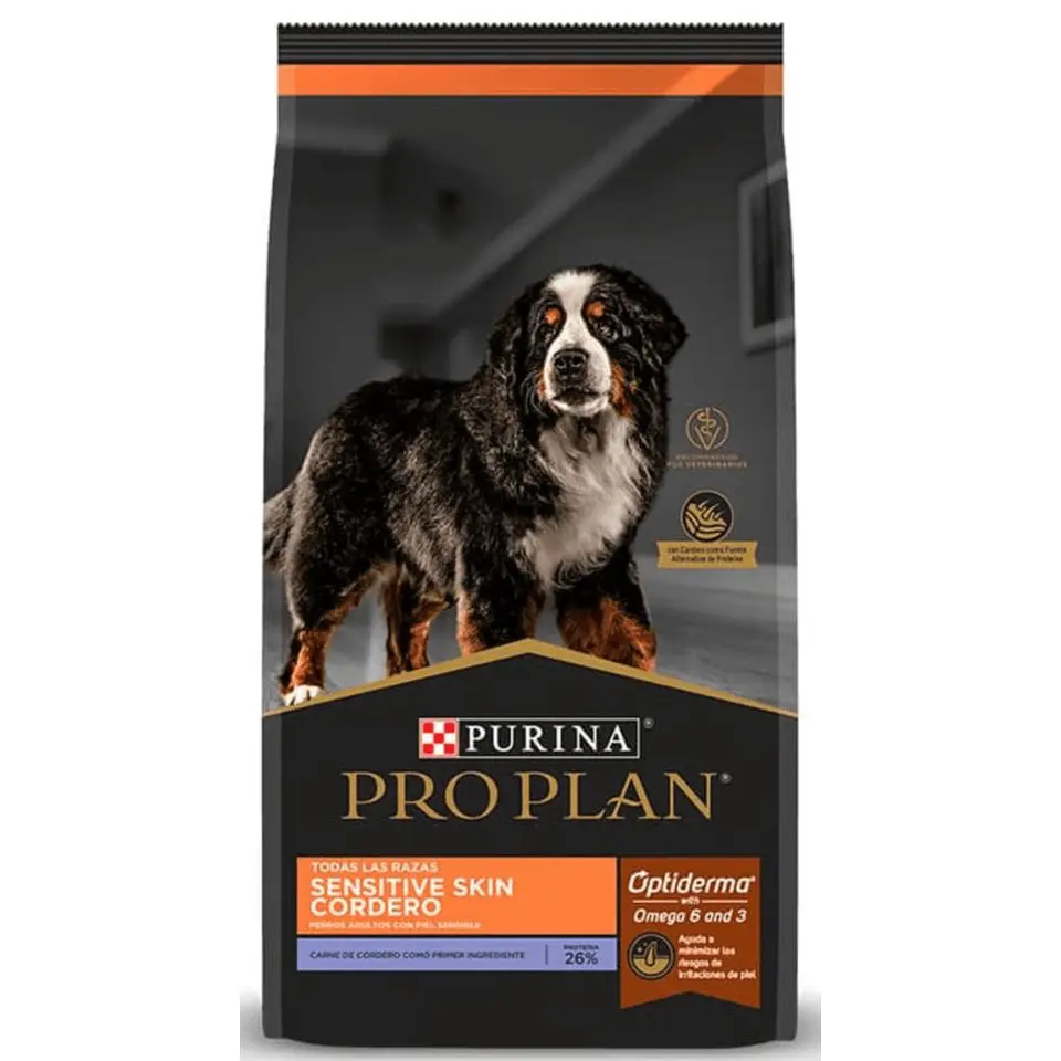 PRO PLAN SENSITIVE SKIN ADULTO RAZA MEDIANA 15 KG LAMB 1