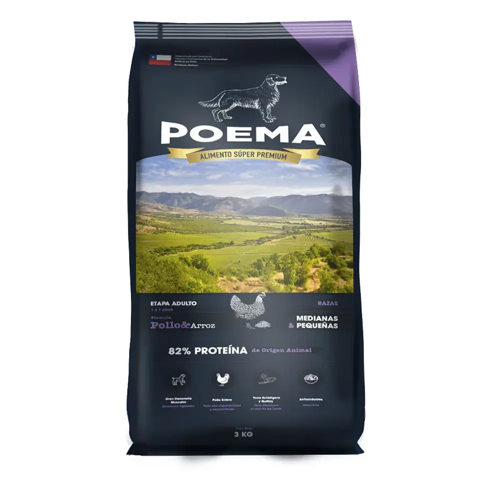 POEMA PERRO ADULTO PEQUEÑO Y MEDIANO 3 KG 1