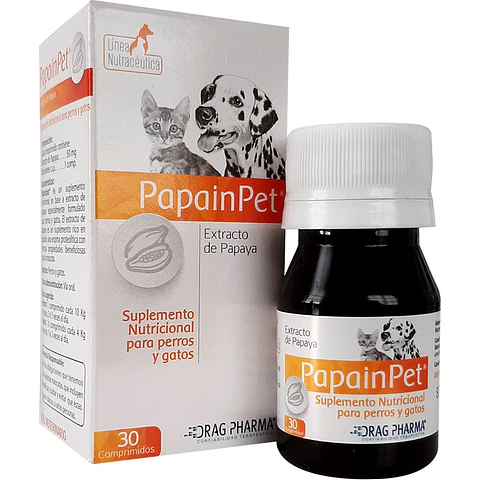PAPAIN PET 30 COMPRIMIDOS