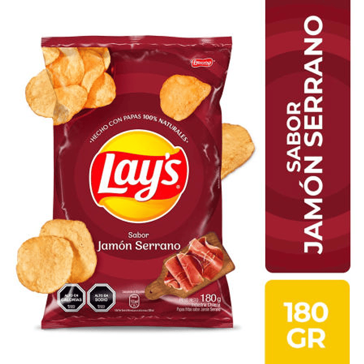 Papas Fritas Jamón Serrano 180 g Lay's 2
