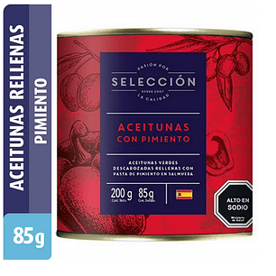 Aceitunas Rellenas Variedades Drenado 85 g - Neto 200 g
