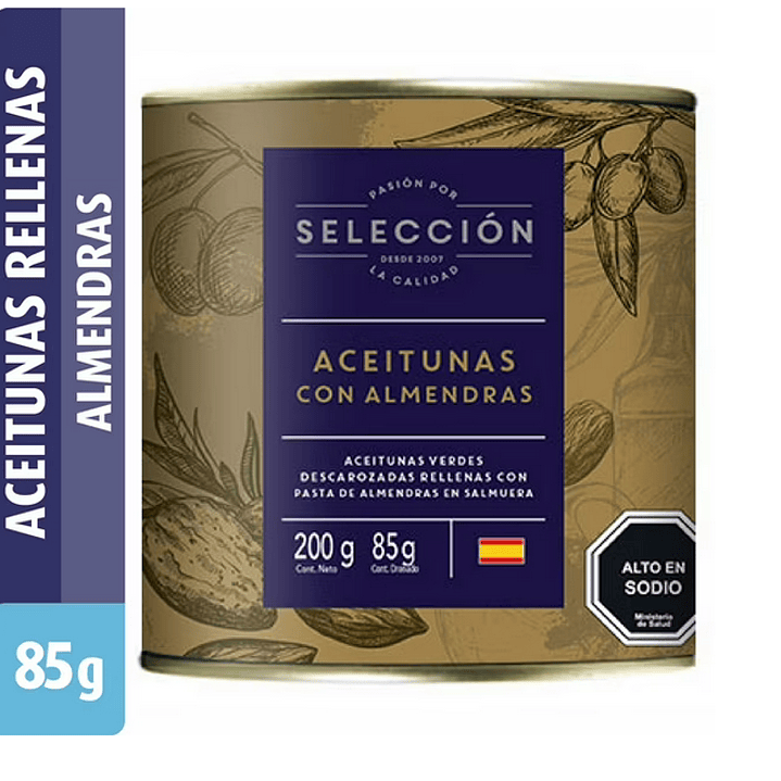 Aceitunas Rellenas Variedades Drenado 85 g - Neto 200 g 2