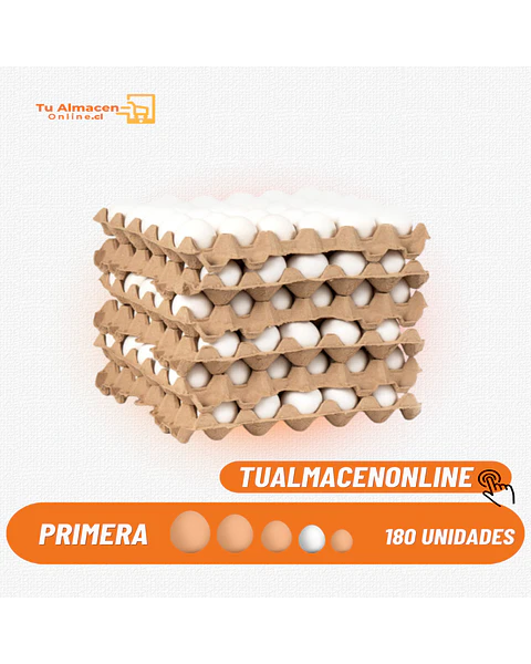 Caja de Huevos Primera Blanco 180 unidades