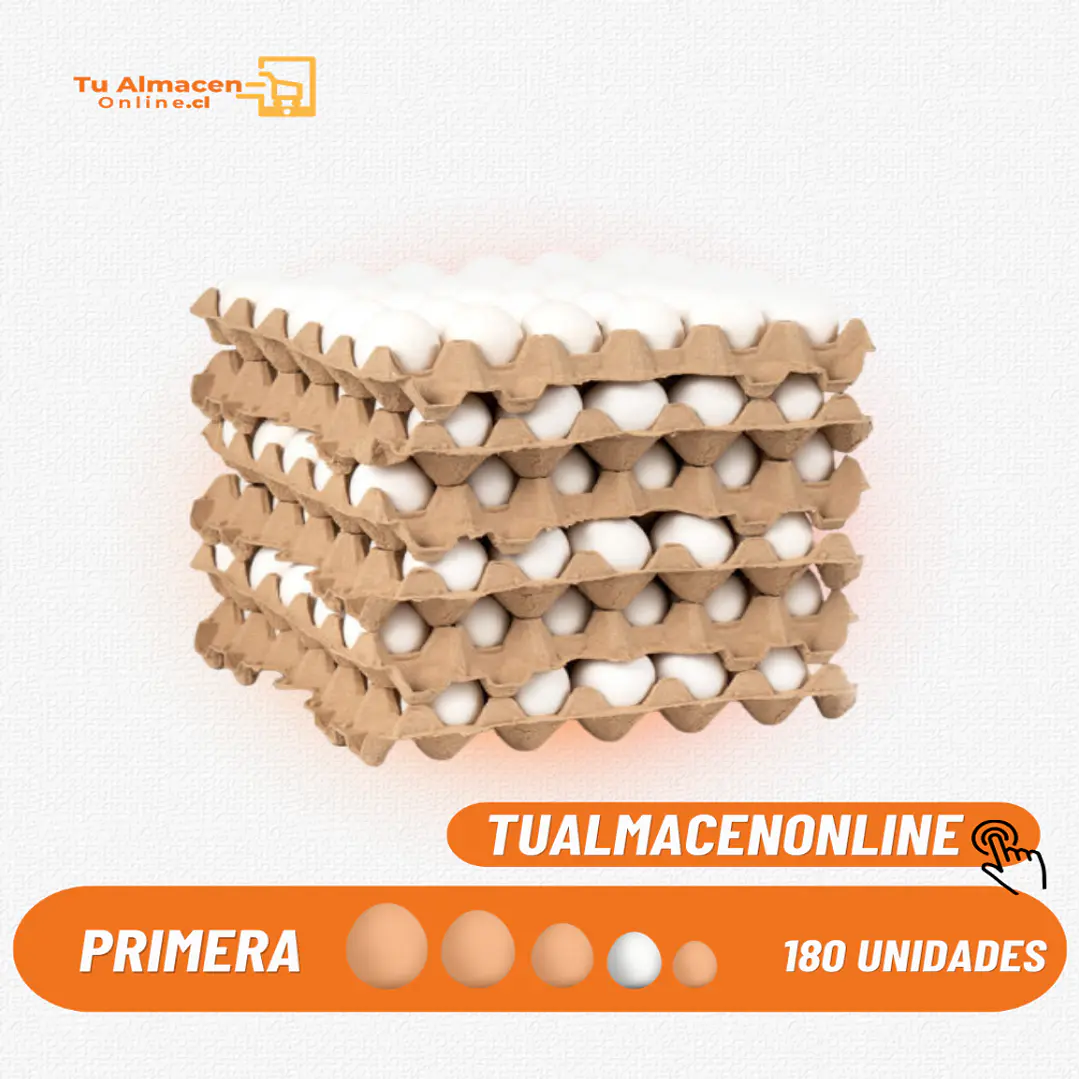 Caja de Huevos Primera Blanco 180 unidades 1