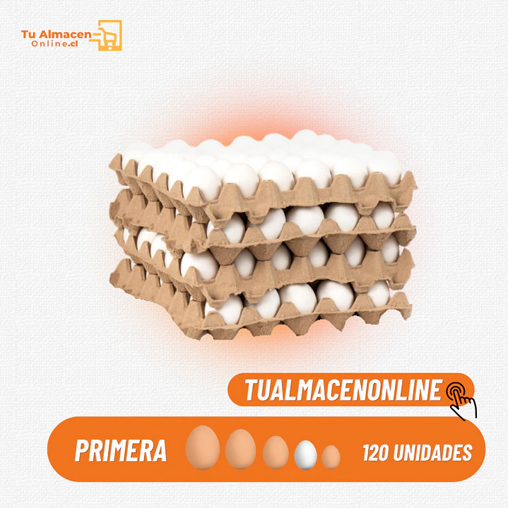 CAJA DE HUEVOS PRIMERA BLANCO 120 (U) 1