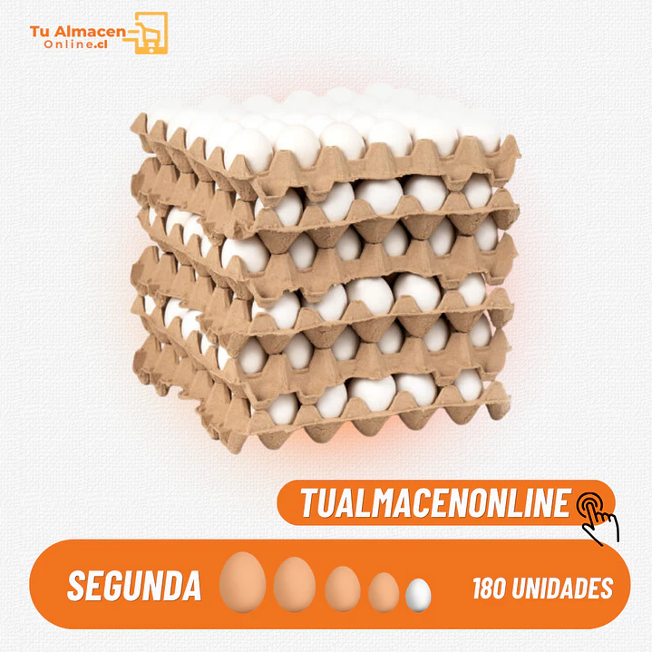 Caja de Huevos Segunda Blanco 180 U 1