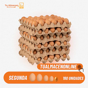 CAJA HUEVO SEGUNDA COLOR 180U