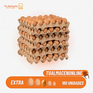 CAJA HUEVO EXTRA CAFÉ 180U