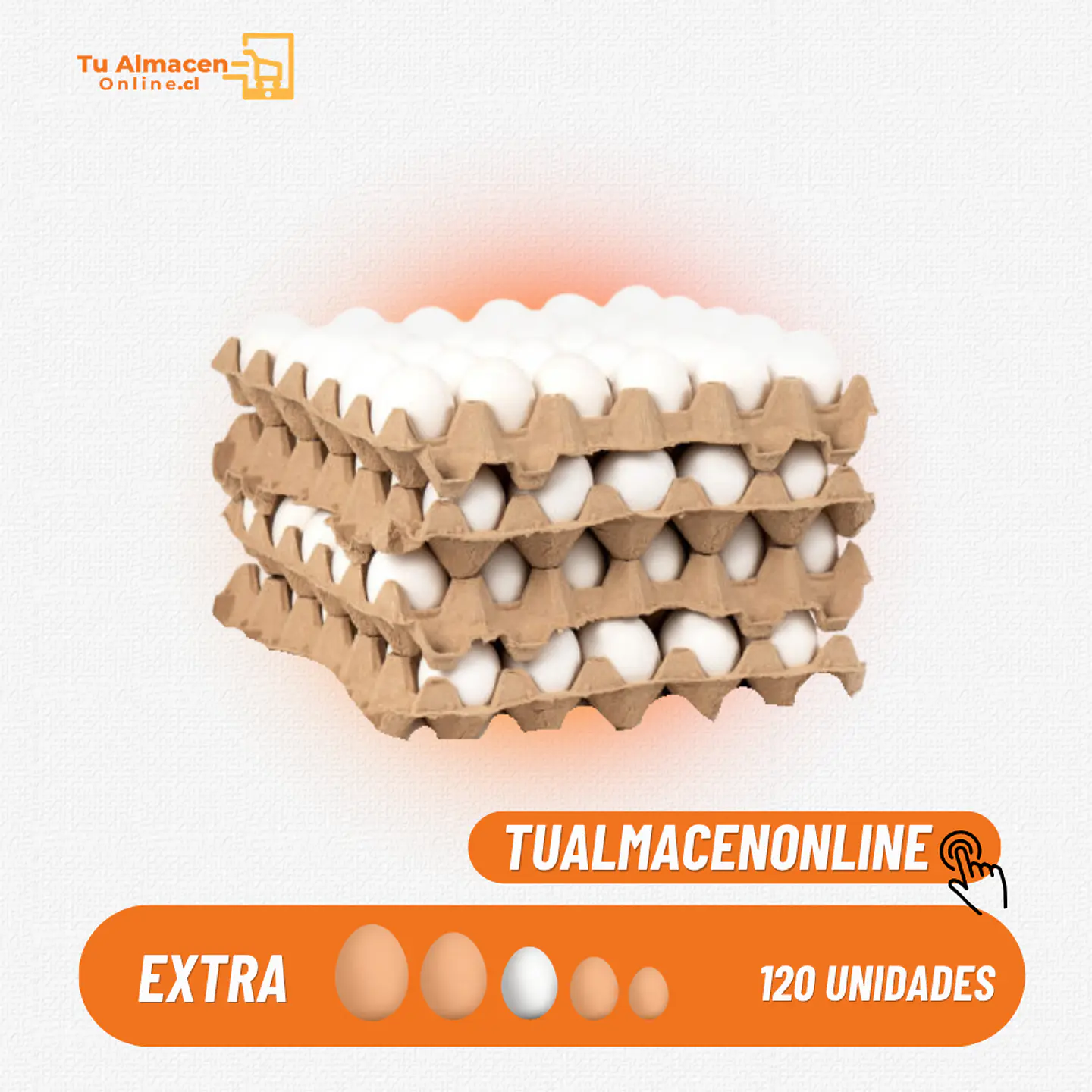 Caja de Huevos Extra Blanco 120U 1