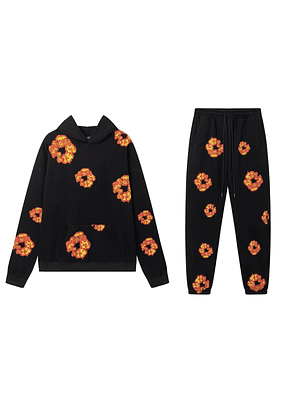 Denim Tears co-branded white hoodie Street