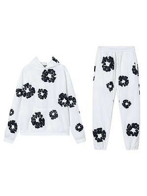 Conjunto Denim Tear Flowers