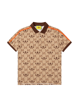 Gucci Trefoil Polo Shirt Beige
