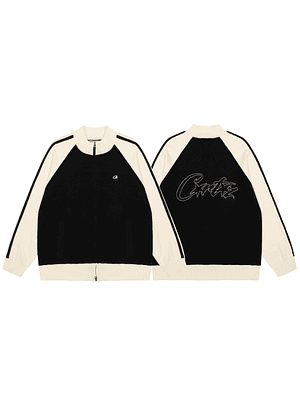 Corteiz Cream Knit Zip Up Fleece