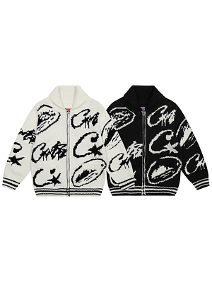 Corteiz VVS Jacquard Knit Zip