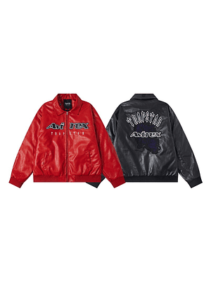 Trapstar x Avirex Leather Jacket