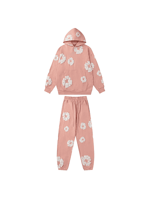 Conjunto Denim Tears Flowers Pink