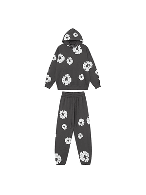 Conjunto Denim Tears Flowers Blue Dark