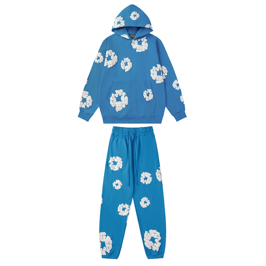 Conjunto Denim Tears Flowers Blue 1