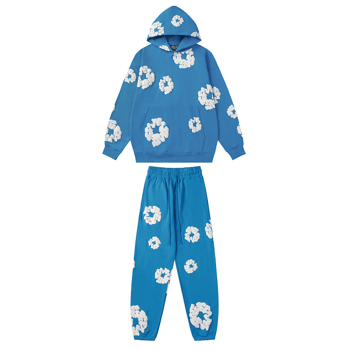 Conjunto Denim Tears Flowers Blue 1