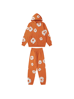 Conjunto Denim Tears Flowers Orange