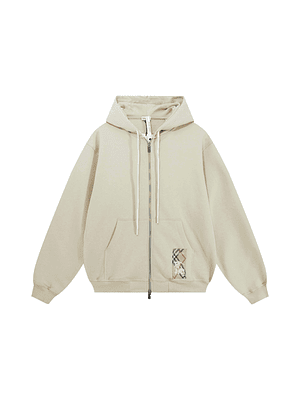 Burberry Check Label Hoodie